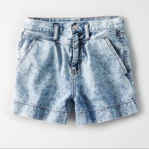 American Eagle denim mom shorts